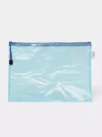  Пластиковая папка для документов Deli  1 отд.  заст. молния (Арт.- 63469) Цв. ассорти - 