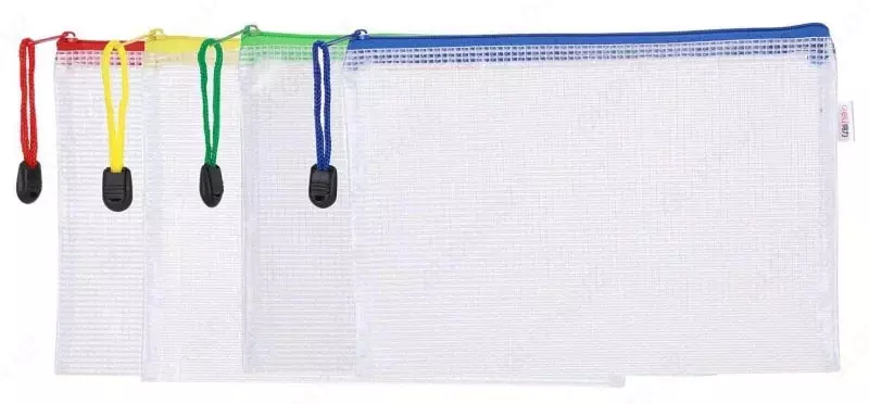 Пластиковая папка для документов Deli Clasic  1 отд.  А5  заст. молния (Арт.- 5656) Цв. ассорти