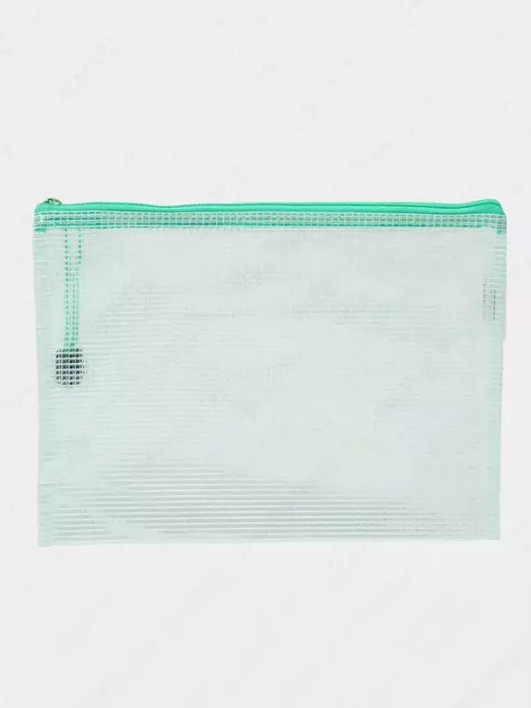  Пластиковая папка для документов Deli  1 отд.  А5  заст. молния (Арт.- 63470) Цв. ассорти - 