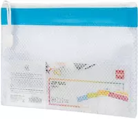  Plastik fayl papkasi Deli RIO  1 bolim  A5  mahkamlangan. ZIP fermuar (Art.- 45202-EF) Assortiment - 