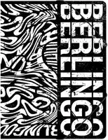 Hujjat papkasi Berlingo Monoxrom  1 bolim  A4  320 x 246 x 50 mm  600 mikron (Art. - FB4_A4S01) Qora/oq