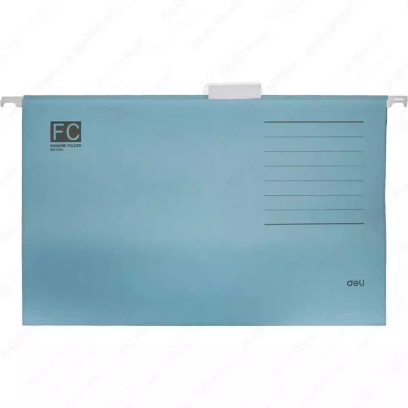   Подвесная папка для документов Deli F4  1 отд.  36.2 х 23.5 см (Арт. - 5469) Цв. ассорти