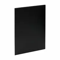 Пластиковая папка для документов Стамм 10 вклад.  А4  310 х 235 х 9 мм  500 мкм (Арт. - ММ-32192) Черная