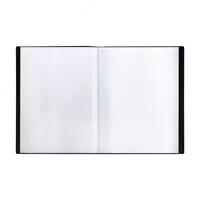  Пластиковая папка для документов Стамм 10 вклад.  А4  310 х 235 х 9 мм  500 мкм (Арт. - ММ-32192) Черная - 