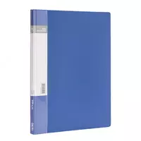 Пластиковая папка для документов Deli 10 вклад.  А4  310 x 235 x 8 мм  500 мкм (Арт. - 5101) Синяя