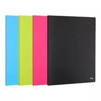 Пластиковая папка для документов Deli RIO  100 вклад.  А4  315 x 245 x 63 мм  500 мкм (Арт. - 01002-EB) Цв. ассорти