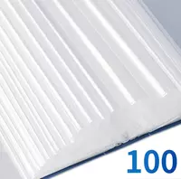  Пластиковая папка для документов Deli 100 вклад.  А4  310 x 235 x 63 мм  500 мкм (Арт. - 5109) Синяя - 