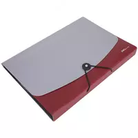  Пластиковая папка-портфель для документов Deli 12 отд.  А4  заст. резинка (Арт.- 5558) Ассортимент - 