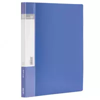 Пластиковая папка для документов Deli 20 вклад.  А4  310 x 235 x 14 мм  500 мкм (Арт. - 5102) Синяя
