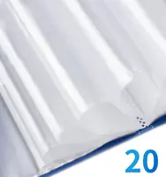  Пластиковая папка для документов Deli 20 вклад.  А4  310 x 235 x 14 мм  500 мкм (Арт. - 5102) Синяя - 