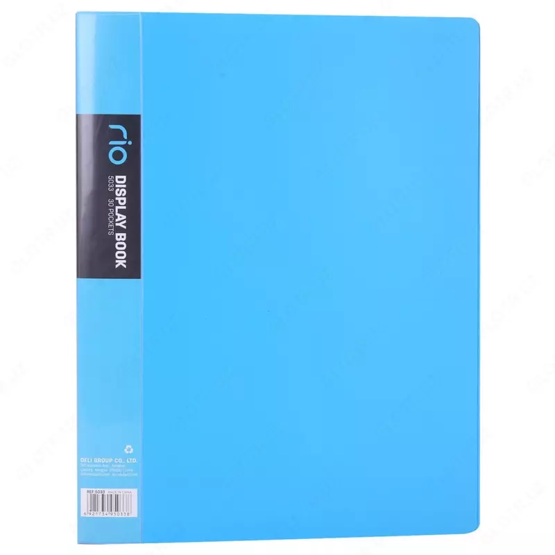  Пластиковая папка для документов Deli RIO  30 вклад.  А4  315 x 235 x 17 мм  500 мкм (Арт. - 5033) Цв. ассорти - 