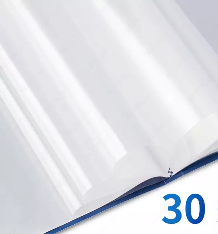  Hujjatlar uchun plastik papka Deli 30 varaq  A4  310 x 235 x 18 mm  500 mikron (Art. - 5103) Moviy - 