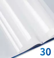  Hujjatlar uchun plastik papka Deli 30 varaq  A4  310 x 235 x 18 mm  500 mikron (Art. - 5103) Moviy - 