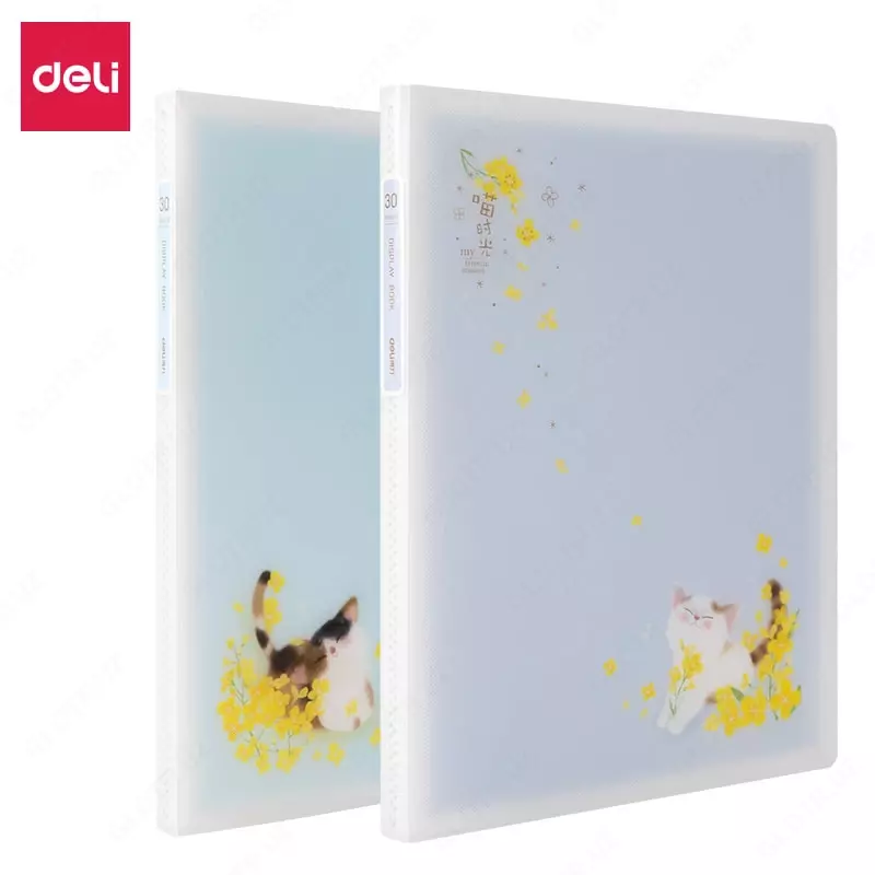 Пластиковая папка для документов Deli 30 вклад.  А4  310 x 235 x 18 мм  500 мкм (Арт. -  72607) Ассортимент