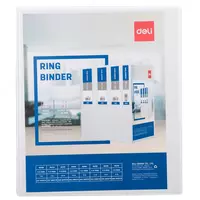  Plastik hujjat papkasi Deli 4 ta D-halqa  250 x 310 x 60 mm  A4  600 mikron (m. - 5618) - 