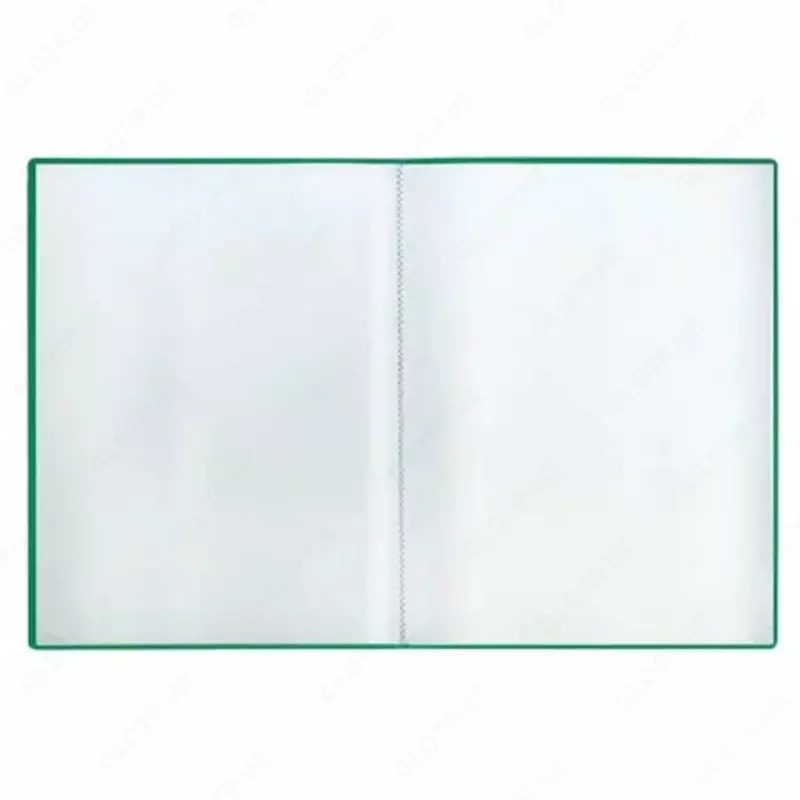  Пластиковая папка для документов Стамм 40 вклад.  А4  310 x 235 x 21 мм  500 мкм (Арт. - ММ-32206) Зеленая - 