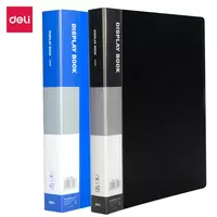 Plastik hujjat papkasi Deli Eko  40 qoshimcha  A4  315 x 245 x 21 mm  300 mikron (Art. - 38147) Assortiment