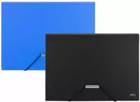 Пластиковая папка-картотека для документов Deli 6 отд.  330 х 240 мм  заст. резинка (Арт.- 5554) Ассортимент