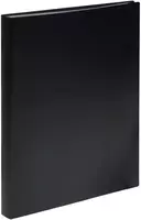 Пластиковая папка для документов Стамм 60 вклад.  А4  310 x 235 x 21 мм  600 мкм (Арт. - ММ-32208) Черная