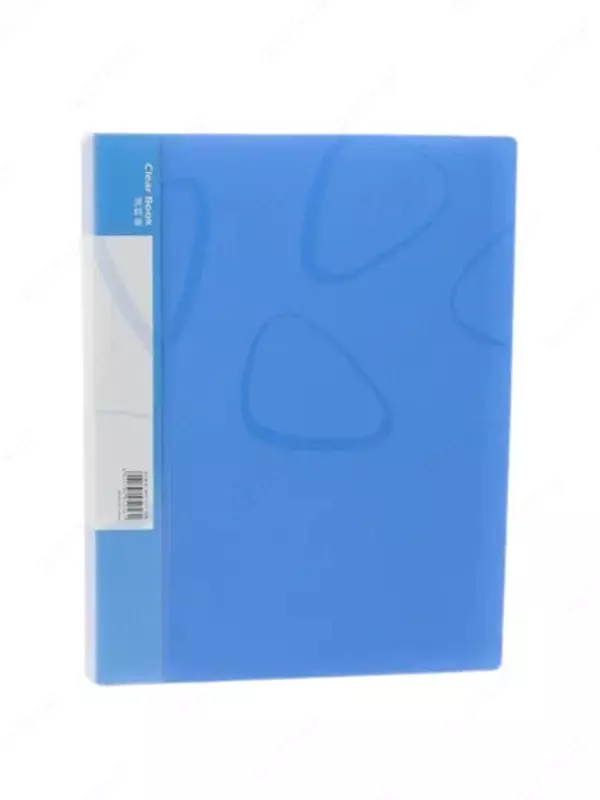 Пластиковая папка для документов Deli 60 вклад.  А4  315 x 235 x 34 мм  500 мкм (Арт. - 5256) Голубая