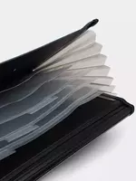   Пластиковая папка-картотека для документов Deli 7 отд.  330 х 250 мм  заст. резинка (Арт.- 5640bl) Синяя