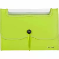 Пластиковая папка-портфель для документов Deli RIO  7 отд.  А4  заст. резинка (Арт.- 38127) Ассортимент - 