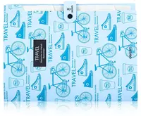 Пластиковая папка-картотека для документов Deli Travel  8 отд.  245 х 325 х 15 мм  заст. кнопка (Арт.- 5737) Ассортимент