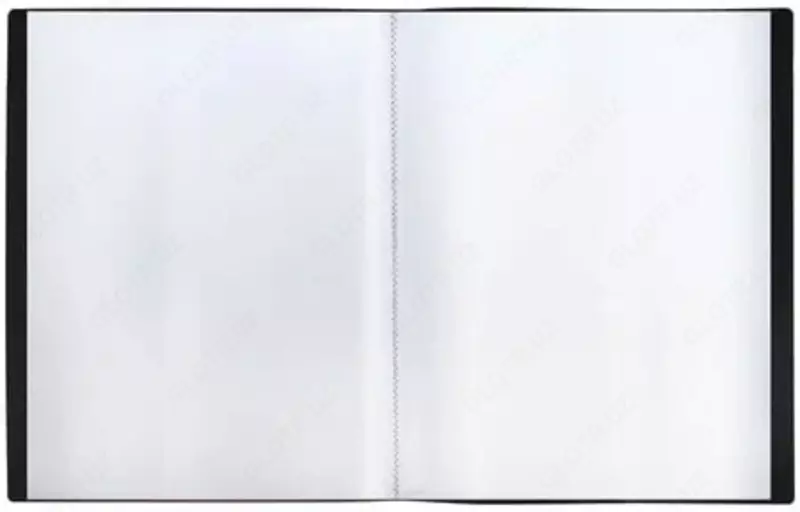  Пластиковая папка для документов Стамм 80 вклад.  А4  310 x 230 x 30 мм  600 мкм (Арт. - ММ-32266) Черная - 