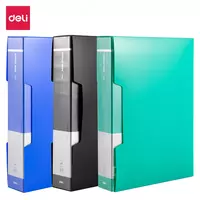 Hujjatlar uchun plastik papka Deli 80 varaq  A4  310 x 230 x 50 mm  500 mikron (Art. - 5006) Assortiment