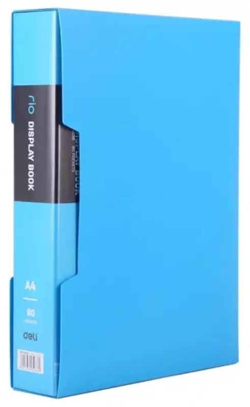  Пластиковая папка для документов Deli RIO  80 вклад.  А4  310 x 230 x 50 мм  500 мкм (Арт. - 5036) Цв. ассорти - 