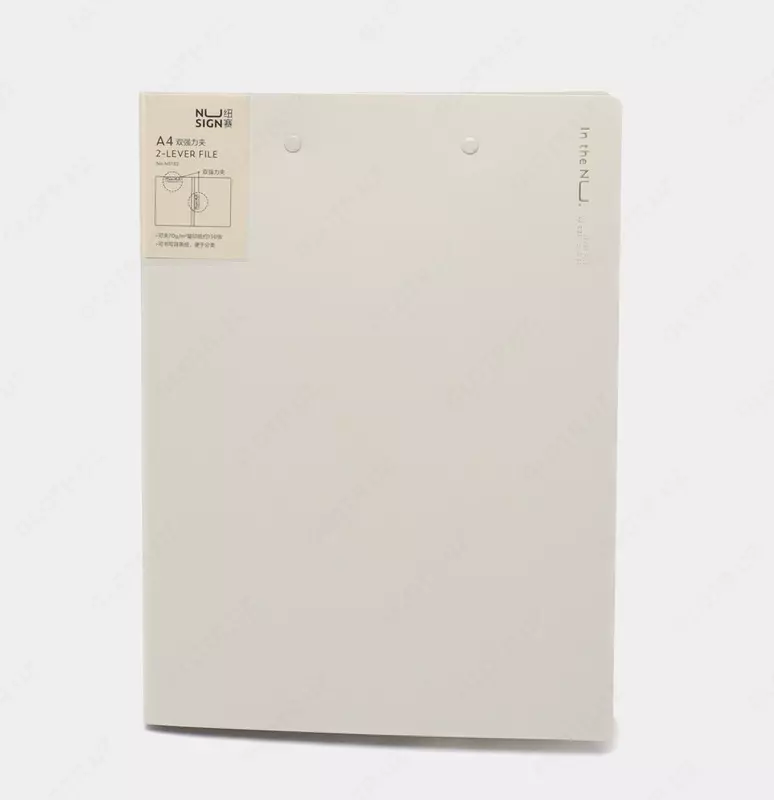 Пластиковая папка для документов (боковой зажим) Deli Nusign 181  А4  315 x 235 x 18 мм  500 мкм (Арт.- 181-NS-wt) Белая