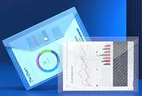  Папка - конверт Deli Clear Bag  пластиковая  1 отд.  А4  1 кнопка  180 мкм (Арт. - 5501) Прозрачная - 