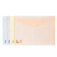 Папка - конверт Deli  пластиковая  1 отд.  А4  1 кнопка  180 мкм (Арт. - 766-EF) Прозрачная