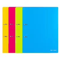 Пластиковая папка для документов Deli Rio  2 D-кольца.  75 мм  А4  600 мкм (Арт. - 38130) Цв. ассорти