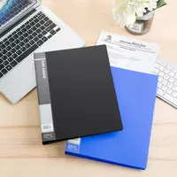   Пластиковая папка для документов Deli 2 D-кольца.  70 мм  А4  600 мкм (Арт. - 5382) Ассортимент