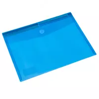  Пластиковая папка - конверт Deli 1 отд.  А4  заст. липучка  180 мкм (Арт. - 5504) Цв. ассорти - 