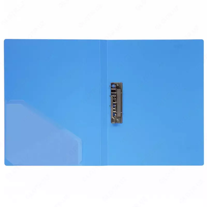  Пластиковая папка для документов (боковой зажим) Deli 70 мм  А4  600 мкм (Арт. - 5301bl) Голубая - 