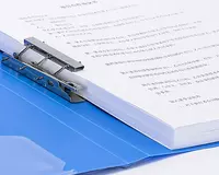   Пластиковая папка для документов (боковой зажим) Deli 70 мм  А4  600 мкм (Арт. - 5301bl) Голубая