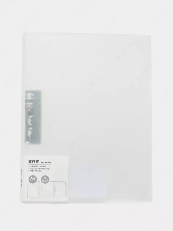 Hujjatlar uchun plastik papka (yon qisqich) Deli 18 mm  A4  600 mikron (Art. - 64515-rk) Pushti