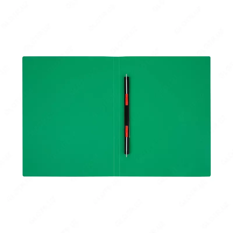  Hujjatlar uchun plastik papka (yon yayli klip) Stamm A4  305 x 235 x 14 mm  500 mikron (Art.-MM-32222) Yashil - 
