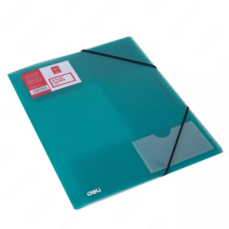  Пластиковая папка для документов Deli Start  1 отд.  А4  застежка - резинка  180 мкм (Арт.- 39579) Ассортимент - 