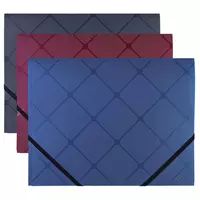 Пластиковая папка для документов Deli Микс  1 отд.  А4  застежка - резинка  450 мкм (Арт.- 39621) Ассортимент