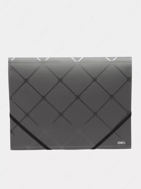  Пластиковая папка для документов Deli Микс  1 отд.  А4  застежка - резинка  450 мкм (Арт.- 39621) Ассортимент - 