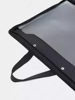   Пластиковая папка художника Deli Nuevo  2 ручки  1 отд.  590 х 460 мм  заст. молния (Арт. - 72705-bk) Черная