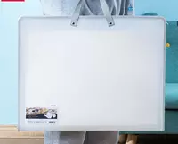  Пластиковая папка художника Deli Nuevo  2 ручки  1 отд.  590 х 460 мм  заст. молния (Арт. - 72705-wt) Белая - 