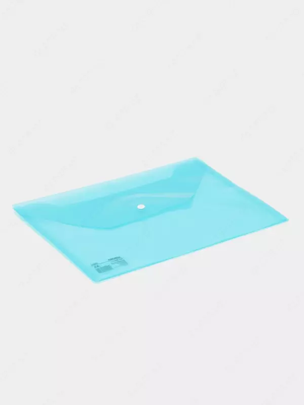  Папка - конверт Deli Aurora  пластиковая  1 отд.  А4  1 кнопка  180 мкм  100 л. (Арт. - 10472-EF) Бирюзовая - 