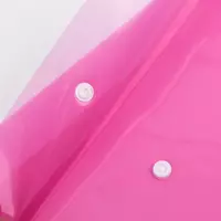   Папка - конверт Deli Aurora  пластиковая  1 отд.  А4  1 кнопка  180 мкм  100 л. (Арт. - 10442-EF) Розовая