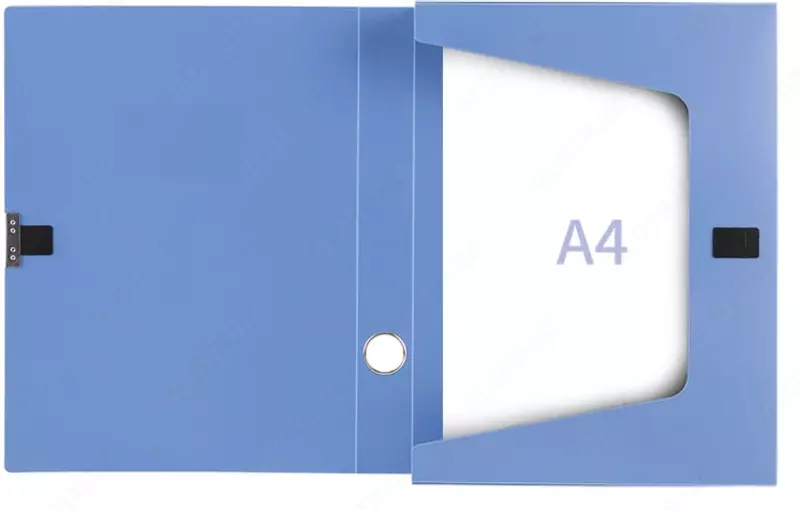  Пластиковая папка-накопитель Deli 320 х 240 х 35 мм  застежка-липучка  350 л (Арт.- 5682bl) Синяя - 