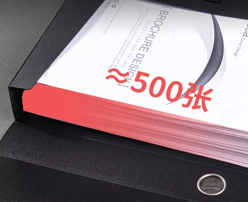  Deli plastik saqlash papkasi 318 x 238 x 50 mm  Velcro mahkamlagich  500 l (Art. - 5623bk) Qora - 