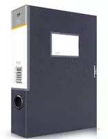 Deli plastik saqlash papkasi 320 x 240 x 55 mm  Velcro mahkamlagich  550 l (Art. - 5606bk) Qora